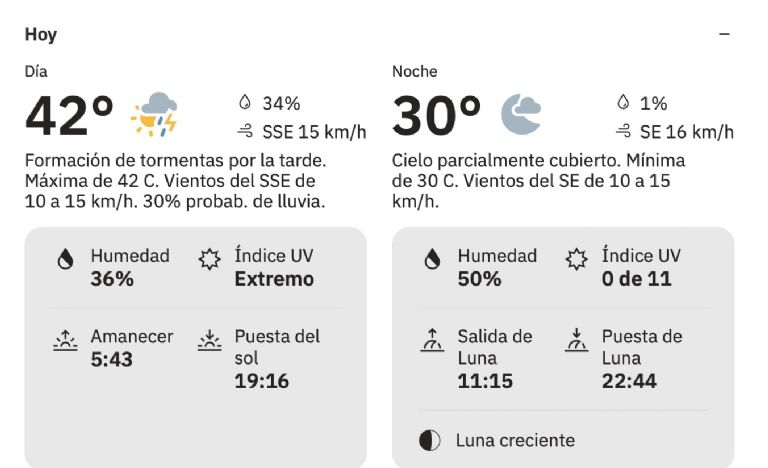 Así será el clima en Hermosillo HOY miércoles 30 de julio. Foto: Conagua