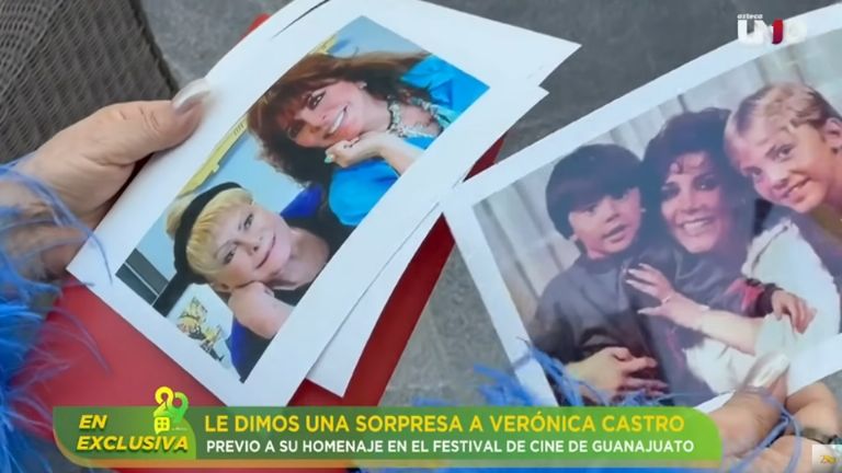 Verónica Castro se conmovió al ver una fotografía de su madre