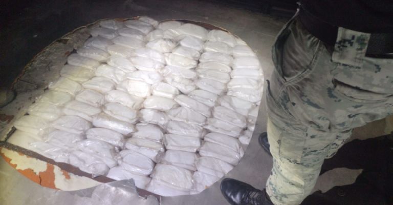 La droga fue descubierta en el techo