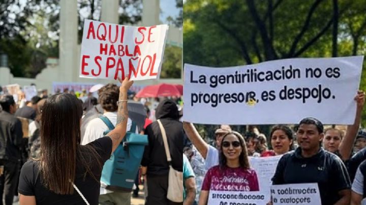 Decenas de personas protestaron en el parque México contra la gentrificación en la CDMX