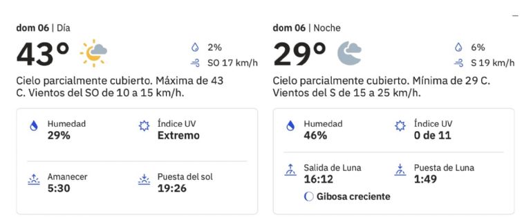 Clima en Hermosillo para HOY domingo 6 de julio. Foto: Conagua