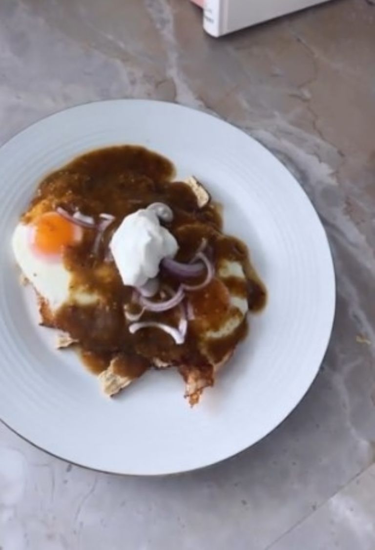 Los chilaquiles de Michelle Salas
