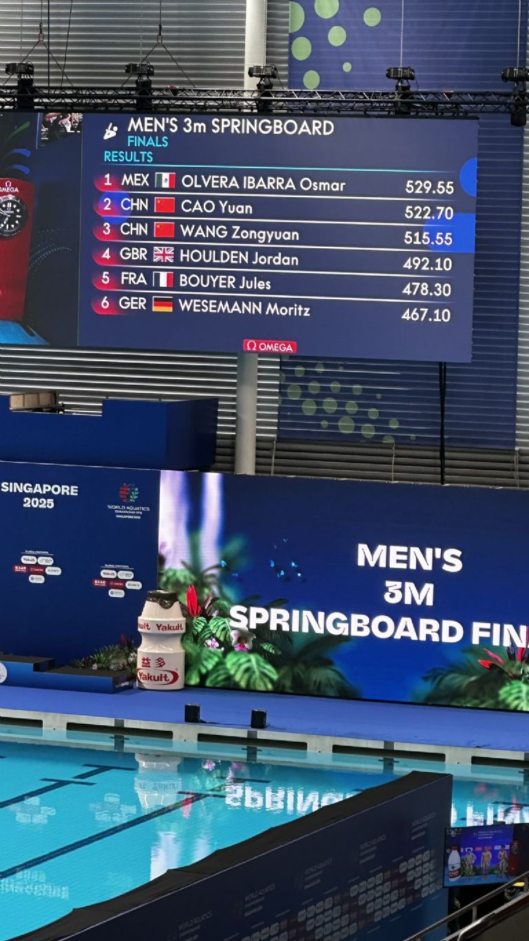 Osmar Olvera hizo historia al vencer a China este viernes. Foto: Twitter