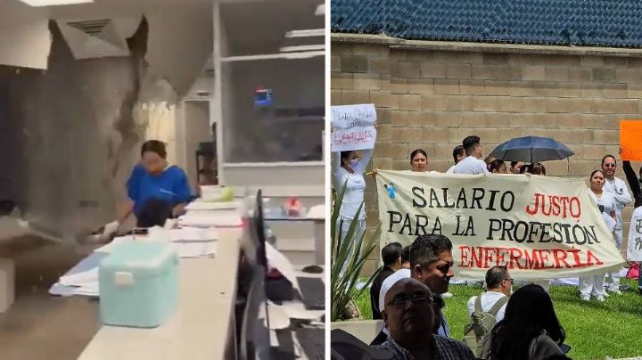 Cae techo en hospital de Ixtapaluca; personal se había quejado de las condiciones laborales