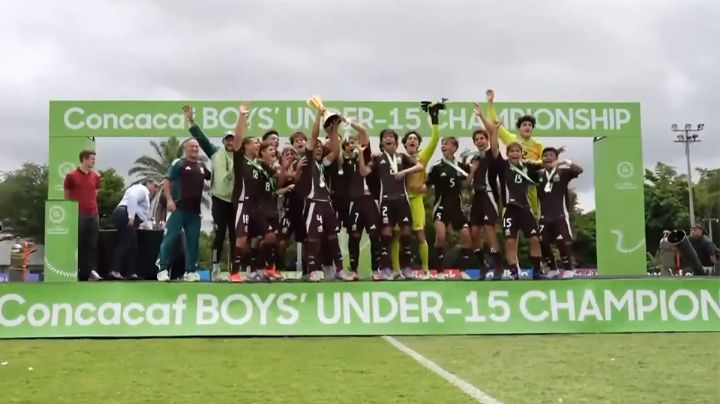 Selección Mexicana se adueña del título Concacaf Sub-15 con goleada a Estados Unidos
