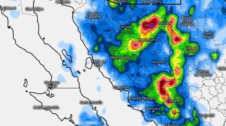 Clima en Sonora: Pronostican LLUVIAS y DESCARGAS ELÉCTRICAS en este y sur del estado hoy por la NOCHE