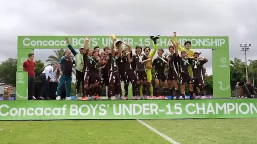 Selección Mexicana se adueña del título Concacaf Sub-15 con goleada a Estados Unidos