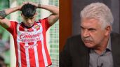 Foto ilustrativa de la nota titulada "Es un bruto": 'Tuca' Ferretti insulta a Alan Pulido tras fallar un penal con las Chivas
