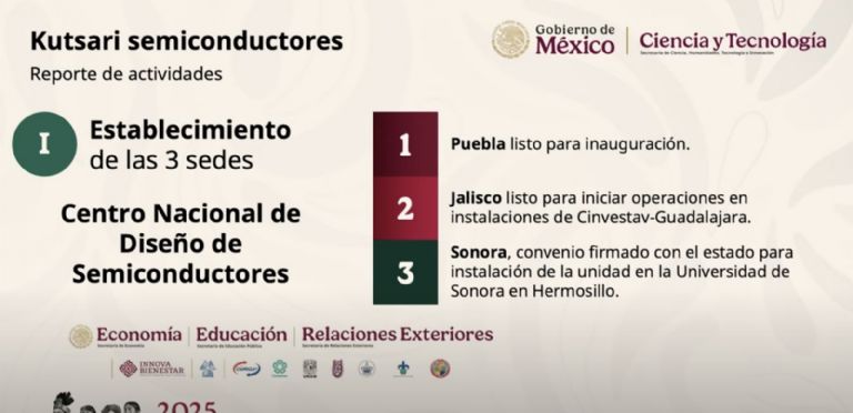 Sonora tendrá Centro Nacional de Diseño de Semiconductores. Foto: Gobierno de México