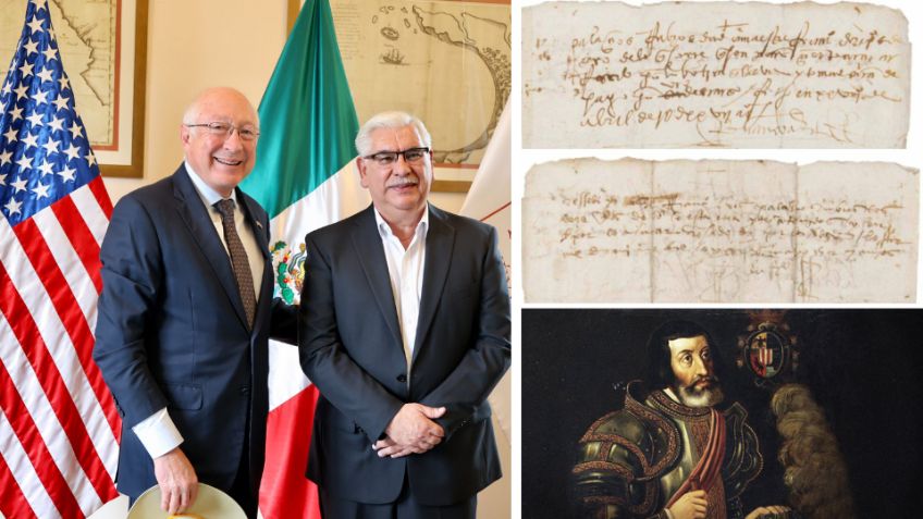 FBI localiza y entrega a México manuscrito de Hernán Cortés tras 30 años de desaparición