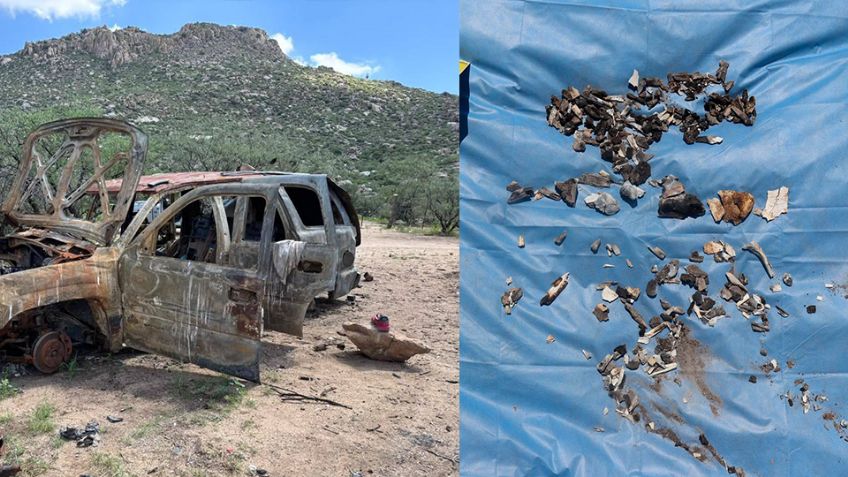 Investiga FGJES hallazgo de restos óseos y camionetas calcinadas en ruta Sáric-Sásabe