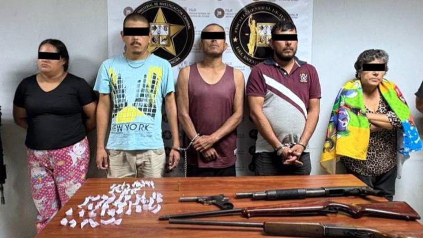 Caen seis personas con armas y drogas al norte de Sonora; tres menores fueron rescatados