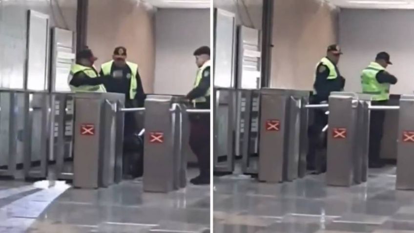 VIDEO: Investigan a policías de la CDMX por patear a un hombre en la Línea 3 del Metro