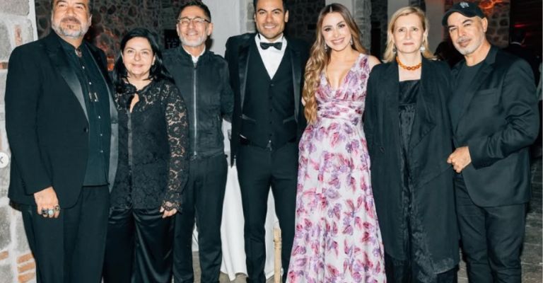 Rivera estuvo acompañado por su familia