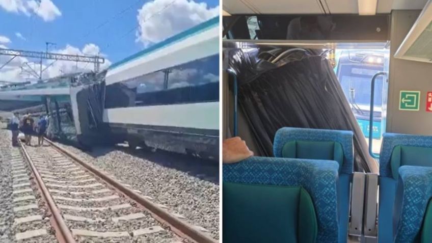 (VIDEO) Se descarrila un vagón del Tren Maya en Izamal, Yucatán; esto fue lo que pasó