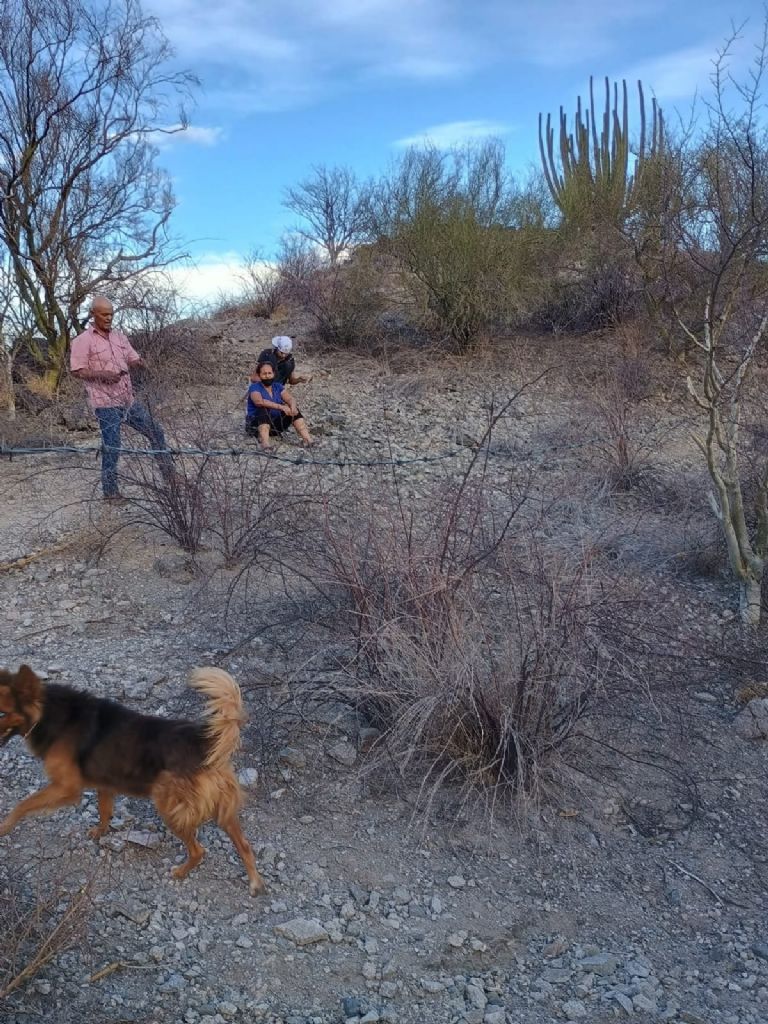 Las personas cercaron el lugar 