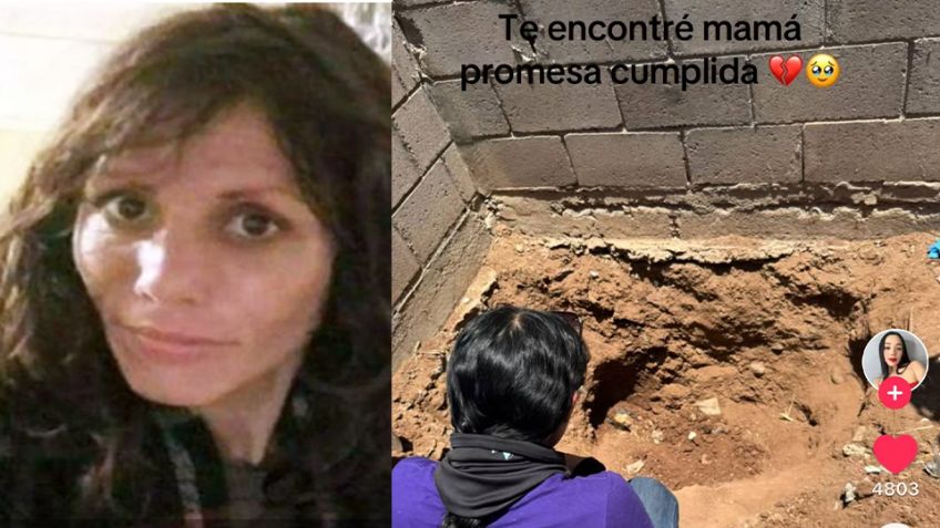 "Te encontré, mamá...Promesa cumplida": Joven de Ciudad Obregón localiza en fosa clandestina a su madre desaparecida