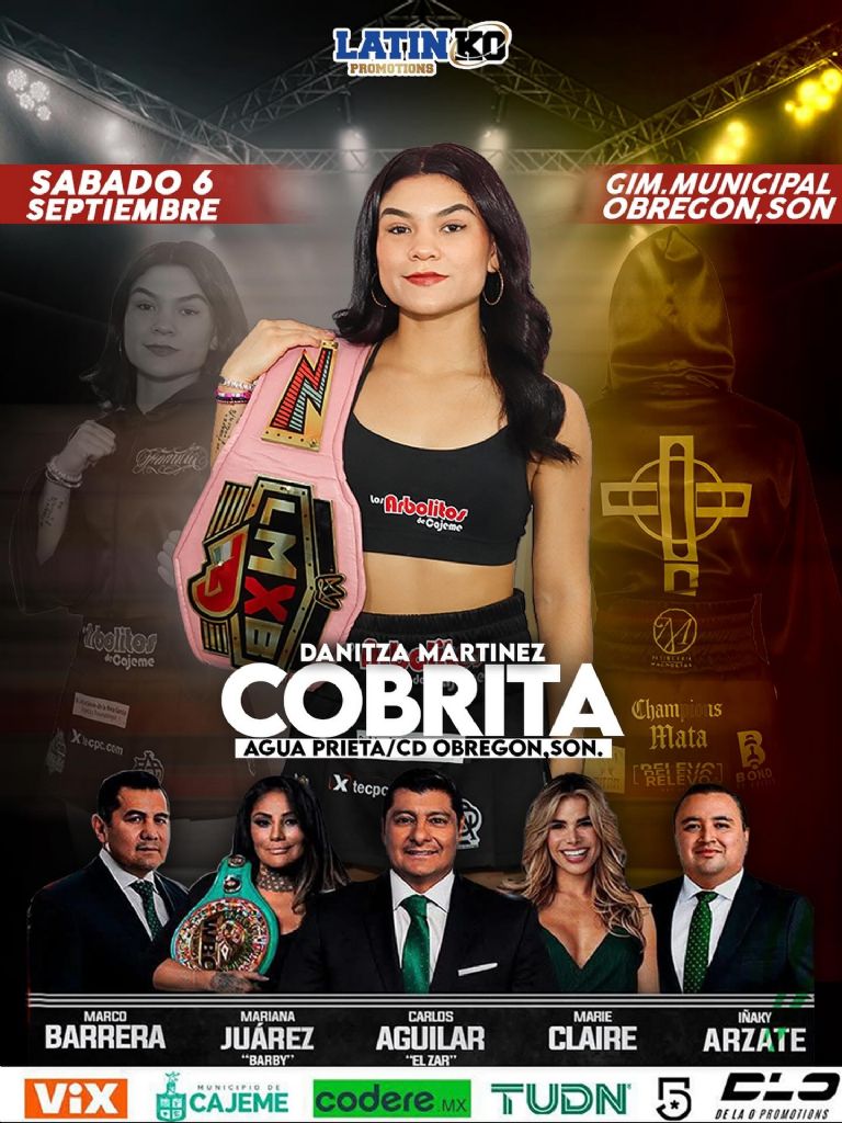 Danitza 'La Cobrita' Martínez tendrá una prueba de fuego ante la contendiente Mirna Sánchez