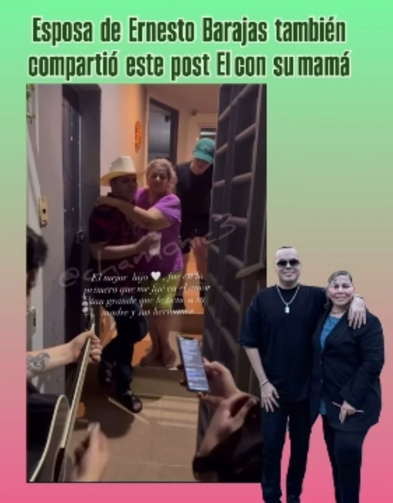 Ernesto le dedicó una emotiva canción a su madre 