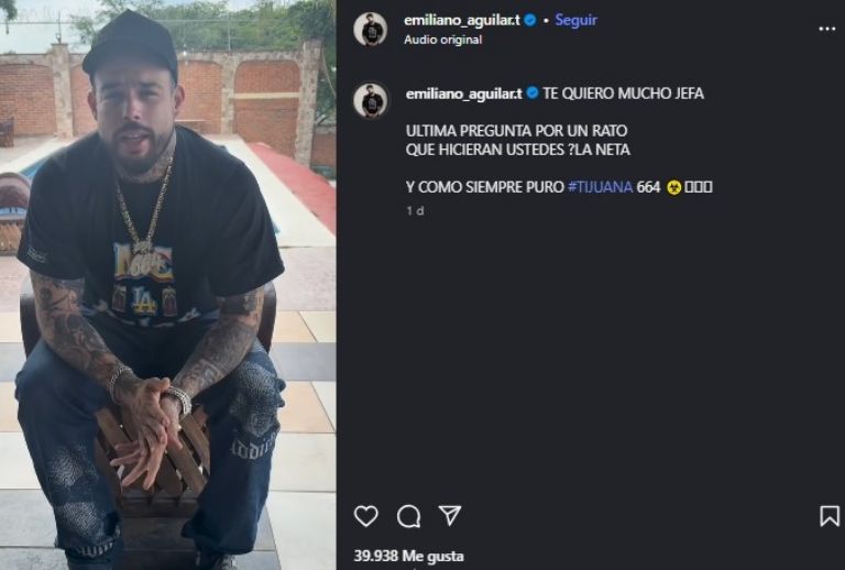 Video que subió Emiliano Aguilar 