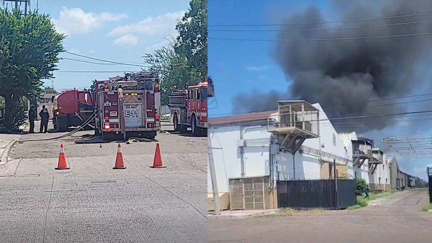 VIDEO: INTENSO incendio en bodega en Centro de Ciudad Obregón genera alerta