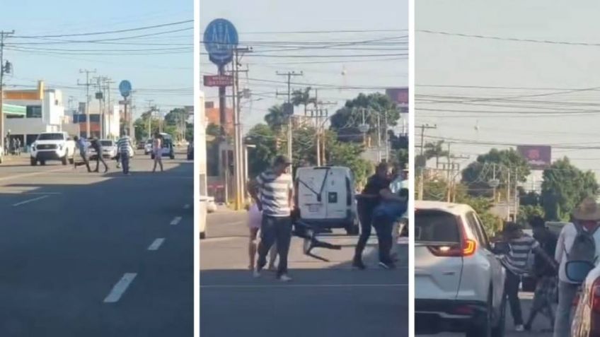 Difunden VIDEO de la pelea campal afuera de un conocido bar en Ciudad Obregón