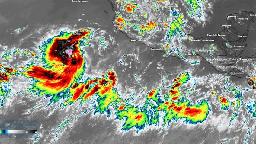 Se forma la depresión tropical '10-E' en el Pacífico; se pronostican lluvias para México