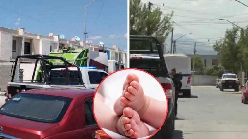 Tragedia en Nuevo León: Localizan el cadáver de un bebé en camión recolector de basura
