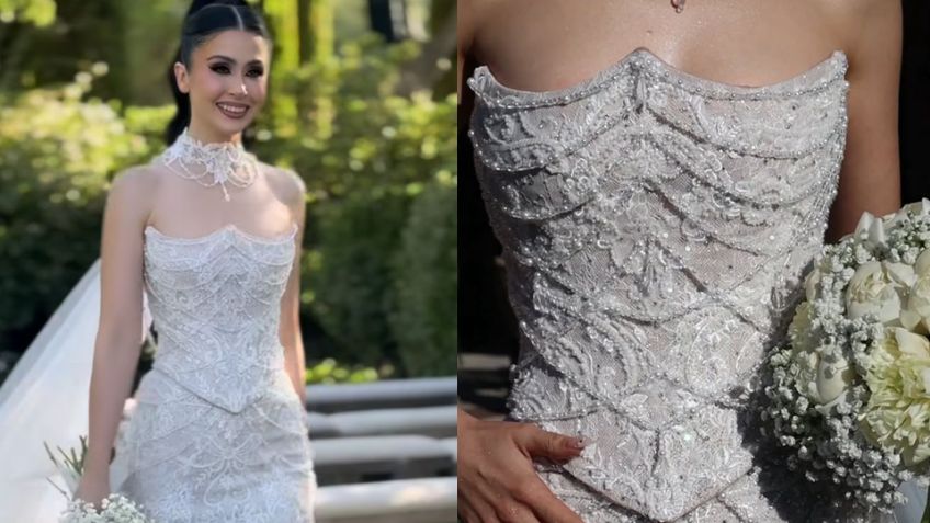VIDEO: Lupita Villalobos se casa en España y redes explotan por hermoso y ajustado vestido de novia