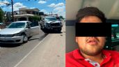 Foto ilustrativa de la nota titulada Intensa persecución termina en tremendo choque en Hermosillo; capturan a sujeto con arma y droga