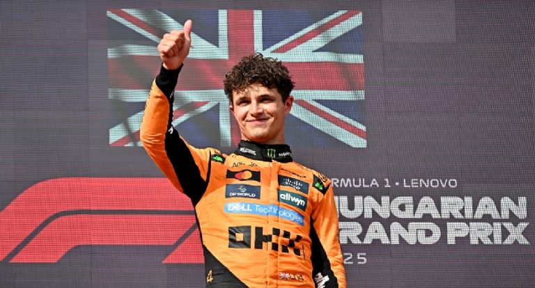 McLaren domina en Hungaroring: Norris y Piastri logran el 1-2 en la Fórmula 1. Foto: Twitter