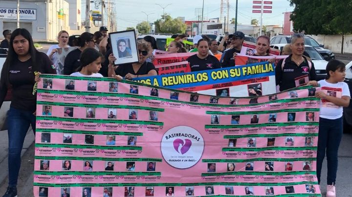 Buscadoras de Ciudad Obregón marchan por el Día de las Víctimas de Desapariciones Forzadas