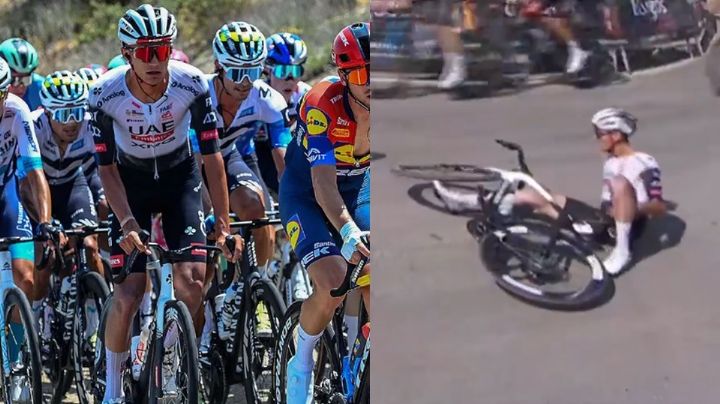 ¡A nada de la meta!: Isaac del Toro sufrió una aparatosa caída en la Vuelta a Burgos 2025