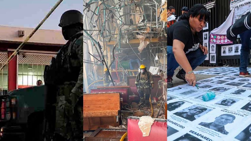 Top 3 México: Explosión en Tabasco, bajan homicidios en Sinaloa y desaparecen 40 personas al día