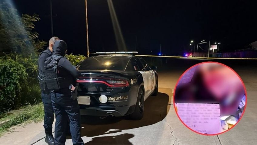 Dejan narcomensaje junto a un cuerpo en Culiacán; lo acusan de trabajar para La Chapiza