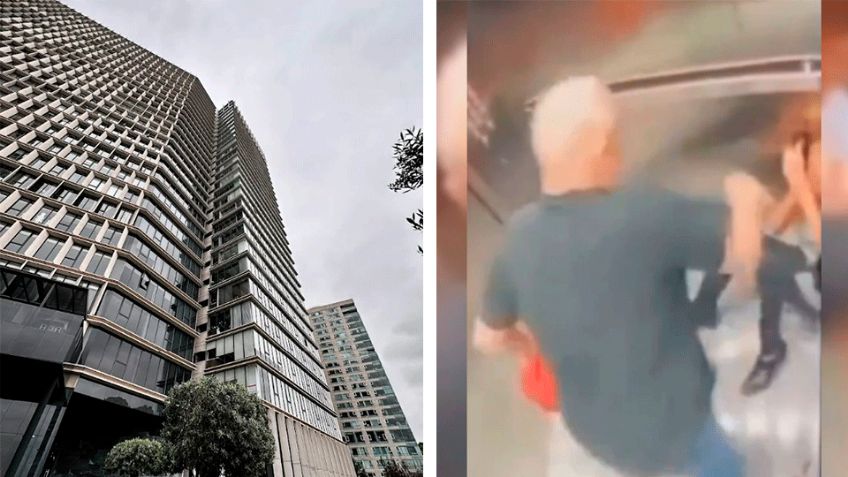 VIDEO: Agrede a mujer en ascensor en CDMX y se gana el apodo de 'Lord Elevador'