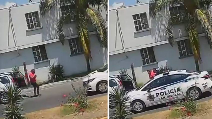 VIDEO: Policía le salva la vida a una mujer que se ahogaba con un totopo en Nuevo León