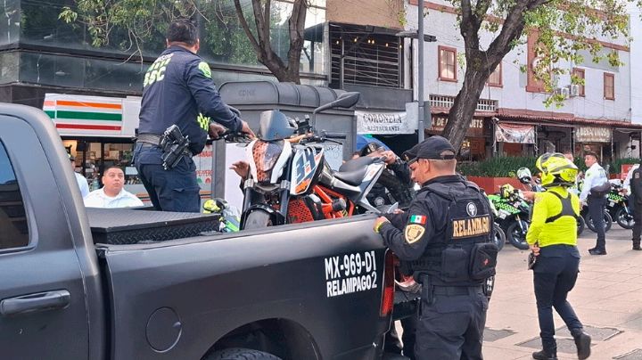 VIDEO: Rodada de Sandra Cuevas en CDMX dejó lesionados y 70 motos en el corralón