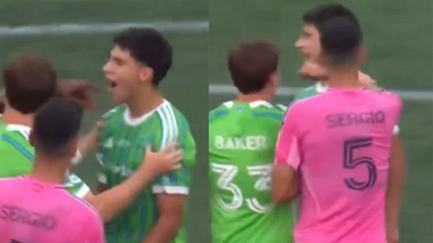 Busquets del Inter de Miami da golpe en el rostro al mexicano Obed Vargas en la Leagues Cup