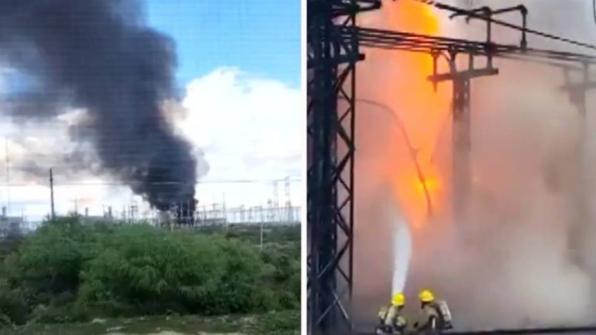 Voraz incendio en una subestación eléctrica genera pánico en Nuevo León; esto se sabe
