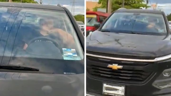 VIDEO: Automovilista intenta atropellar a pareja durante altercado y huye en Yucatán