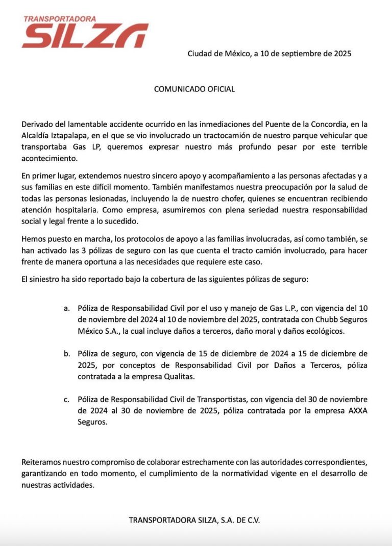 Empresa responsable de pipa detonada manda comunicado. Foto: Facebook
