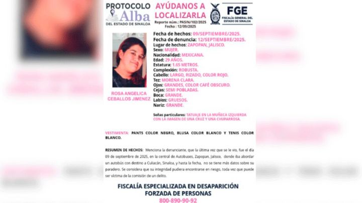 Buscan a Rosa, joven de Sinaloa desaparecida en Zapopan antes de abordar un camión