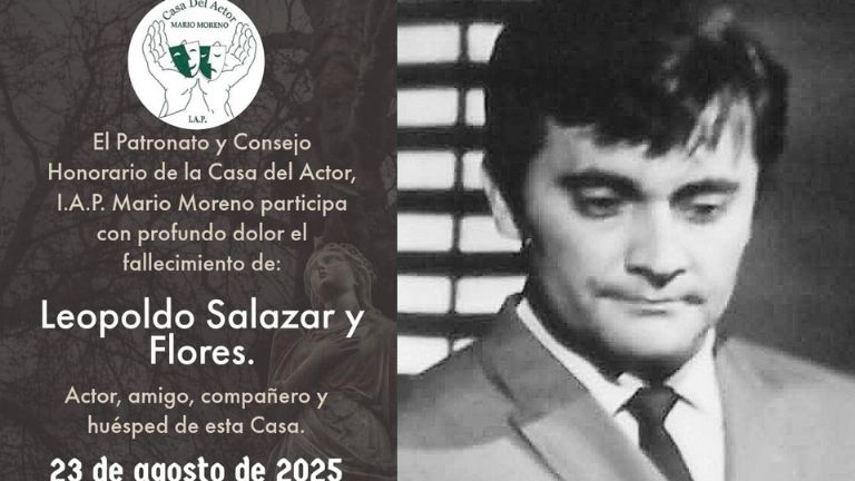Polo Salazar falleció el pasado 23 de agosto en La Casa del Actor
