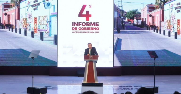Alfonso Durazo rinde su Cuarto Informe de Gobierno