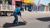Foto ilustrativa de la nota titulada: Trabajos de bacheo en Navojoa avanzan en un 55 por ciento durante el último año
