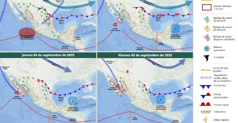 ¿Qué días lloverá en Sonora por 'Lorena'?