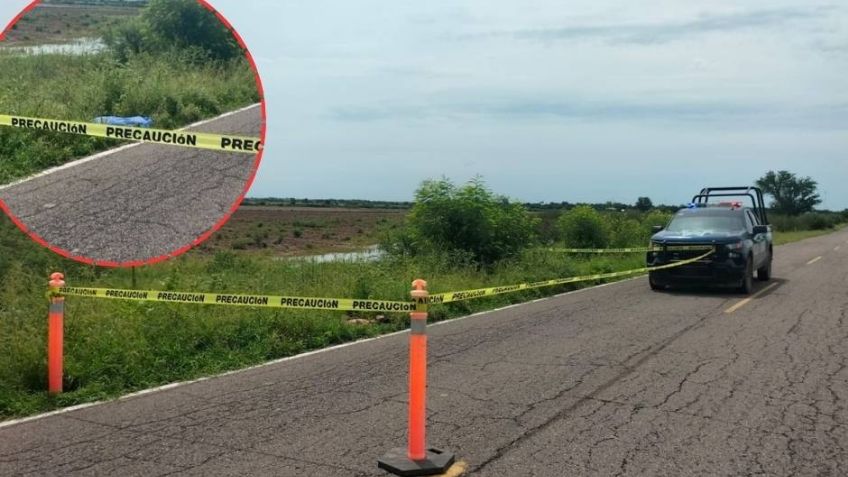Con signos de violencia, hallan cadáver en carretera de Mocorito; se trataría de un joven