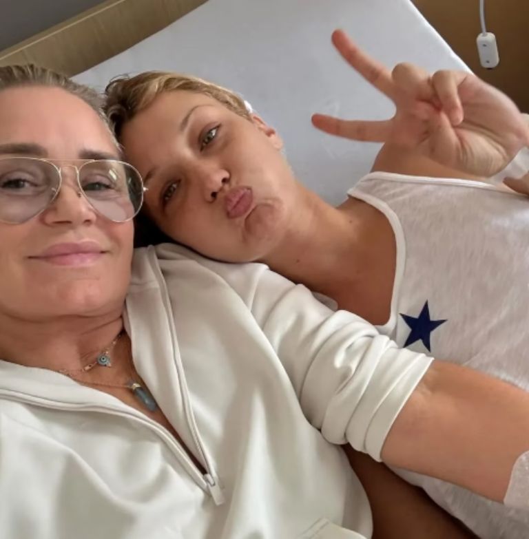 La modelo y su madre 