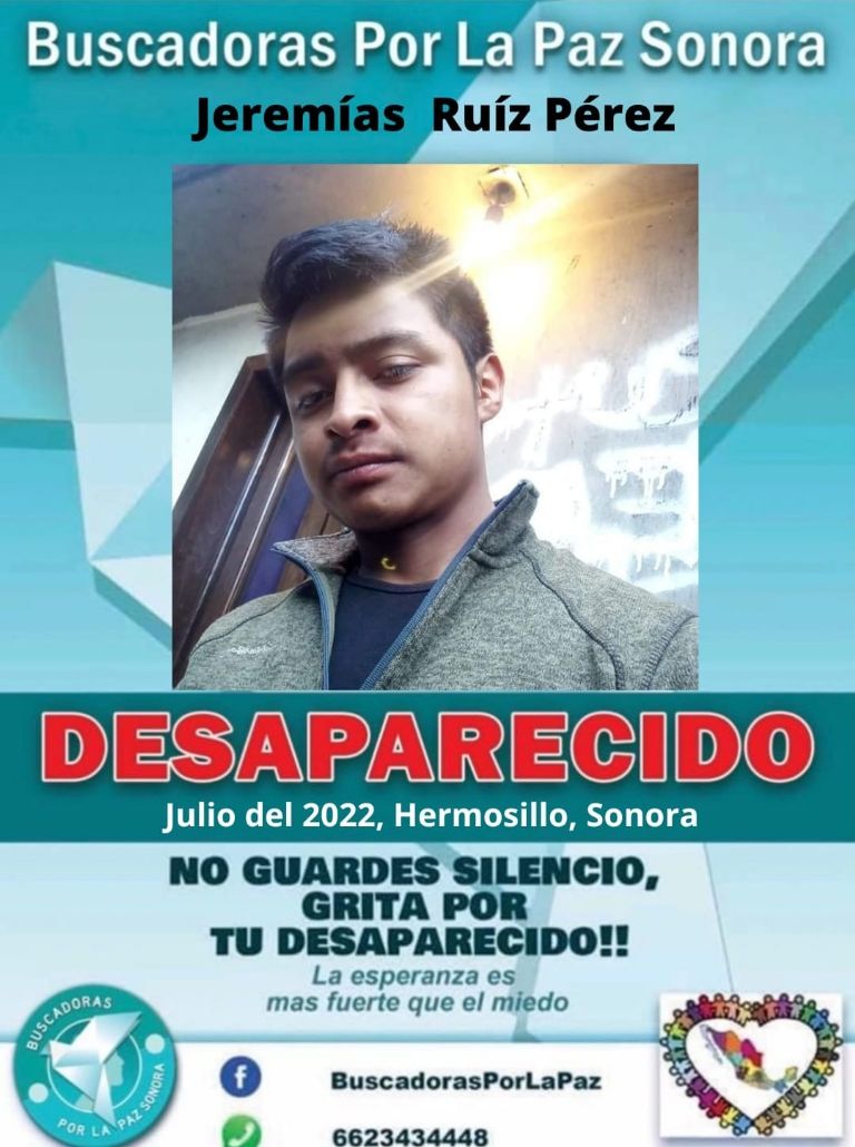 La ficha de búsqueda de Jeremías Ruiz Pérez